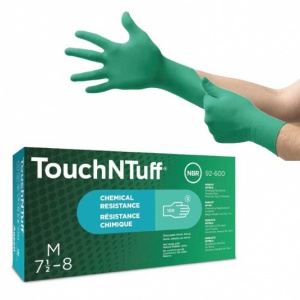 Ansell TouchNTuff 92-605 Disposable Powder-Free Nitrile Gloves
